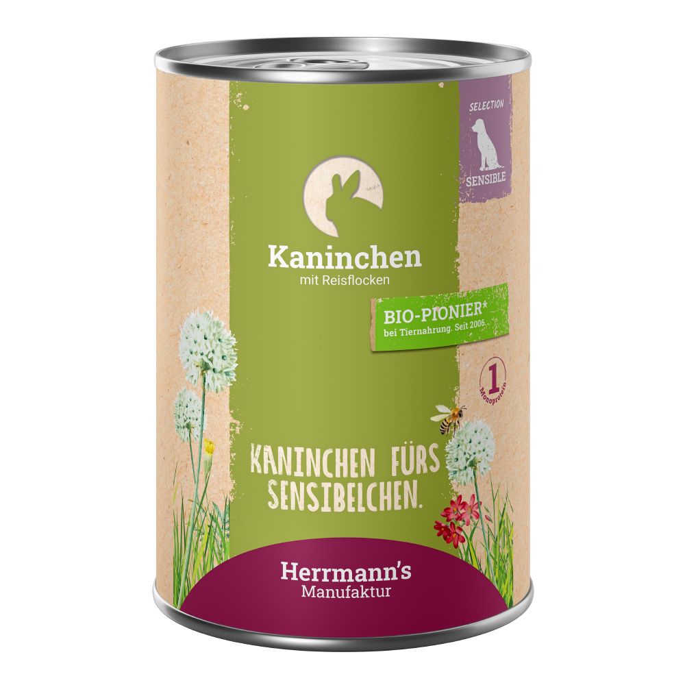 Herrmann's Selection Sensible 12 x 400g Goat with Organic Beetroot & Organic Millet