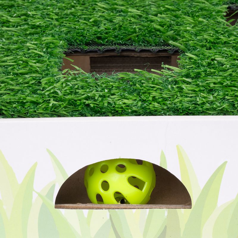 TIAKI Hunting Box with Grass Patch Cat Toy 40 x 28 x 7 cm (L x W x H)