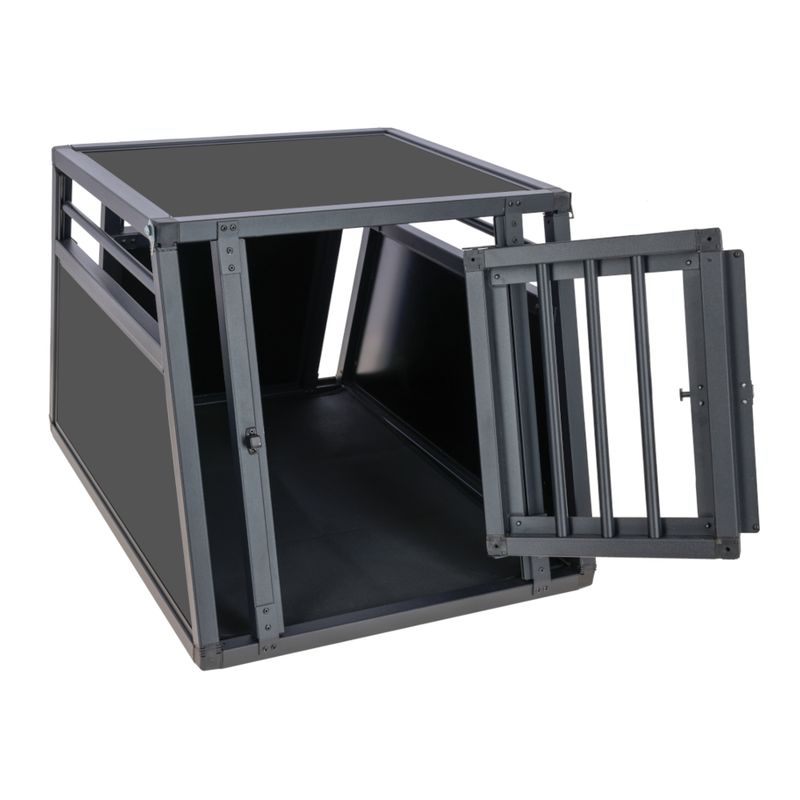 Kerbl Pet Transport Box Vacation - Graphite 77 x 55 x 50cm (L x W x H)