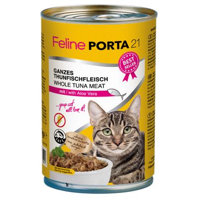 Feline Porta 21 Saver Pack 12 x 400g Whole Tuna with Surimi