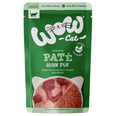 WOW Cat Adult Pâté Saver Pack 24 x 125g Chicken & Salmon