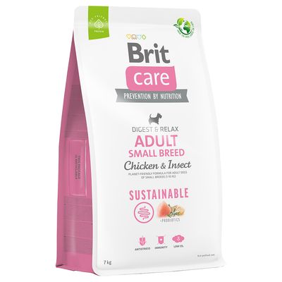 Brit Care Dog Sustainable Adult Small Breed Chicken & Insects Economy Pack: 2 x 7kg