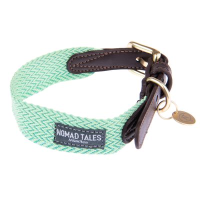 Nomad Tales Bloom Collar, mint Size XS: 30 - 36 cm neck circumference, W 25 mm