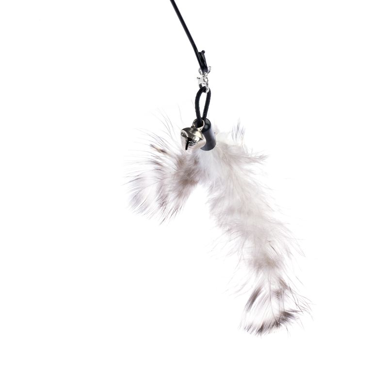 zooplus Basics 4-in-1 Interactive Cat Toy Dangler (95cm), 4 Attachments (each 15cm)