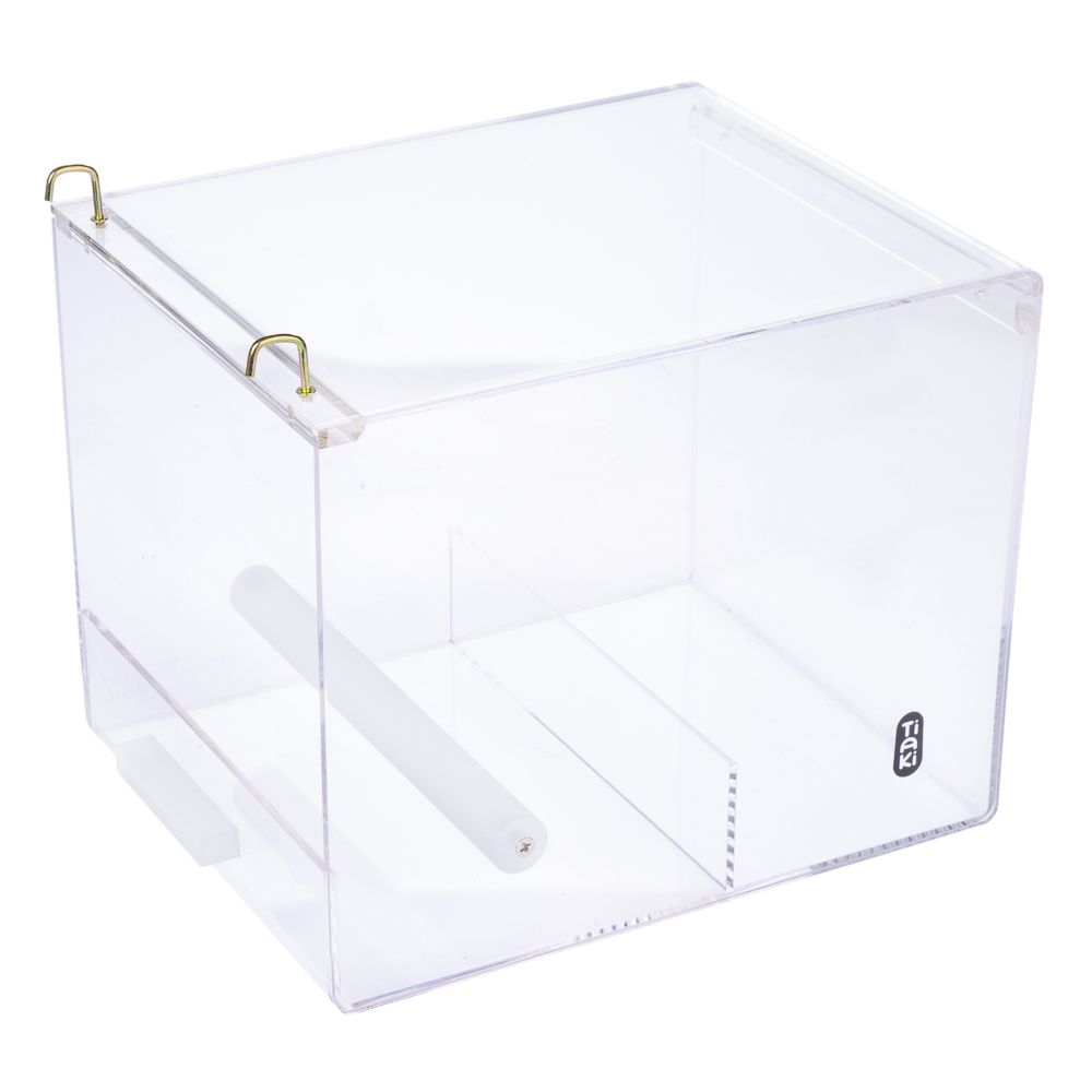 TIAKI No-Mess Acrylic Bird Feeder Size S: 13 x 14 x 13cm (L x W x H)