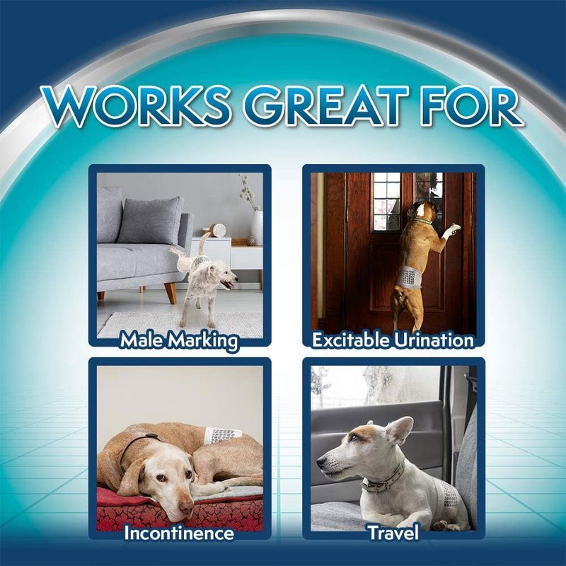 Simple Solution Disposable Diaper for Male Dogs Size XS: 23 - 35 cm, 12 pieces