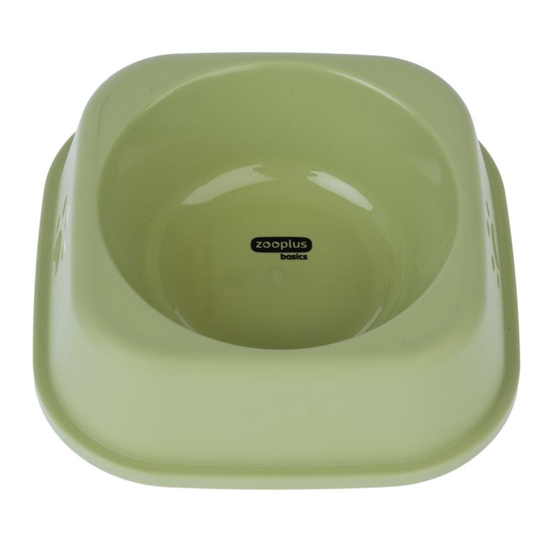 zooplus Basics Plastic Square Cat Bowls 2 x 300ml