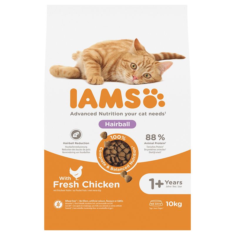 IAMS Advanced Nutrition Hairball with Chicken 3kg