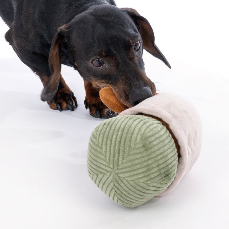 TIAKI Nature Cactus Pot Plush Dog Toy approx. 28 x 11 x 10 cm (L x W x H)