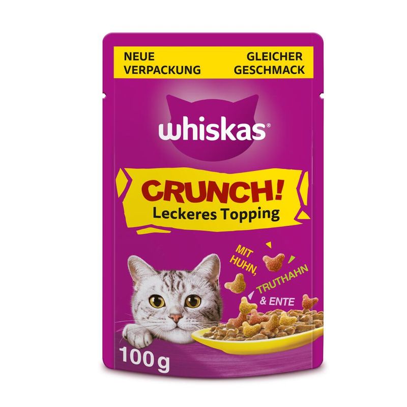 Whiskas Crunch with Chicken, Turkey & Duck 6 x 100g