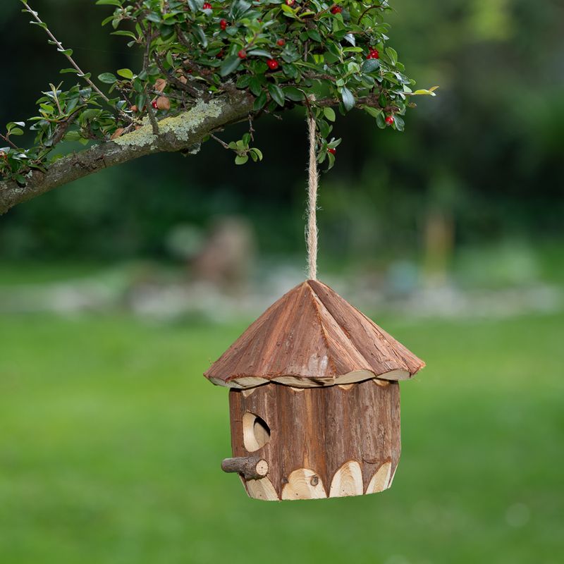 TIAKI Log Cabin Nesting Box approx. 20 x 20cm (diameter x H)