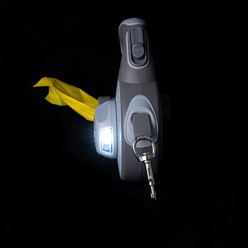 Nomad Tales Calma Retractable Lead Set - 5m 1 Set (Lead, Poo Bag Dispenser & Torch)