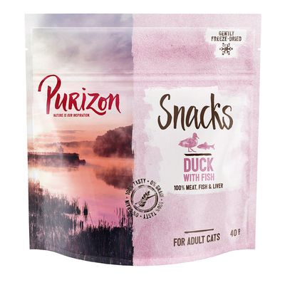 Purizon Cat Snacks - Grain-Free Duck with Fish 40g