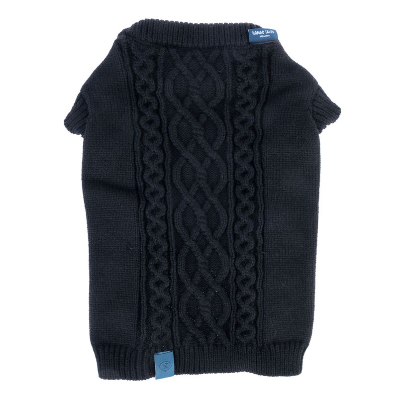 Nomad Tales Blush Dog Jumper - Ebony approx. 35cm Back Length