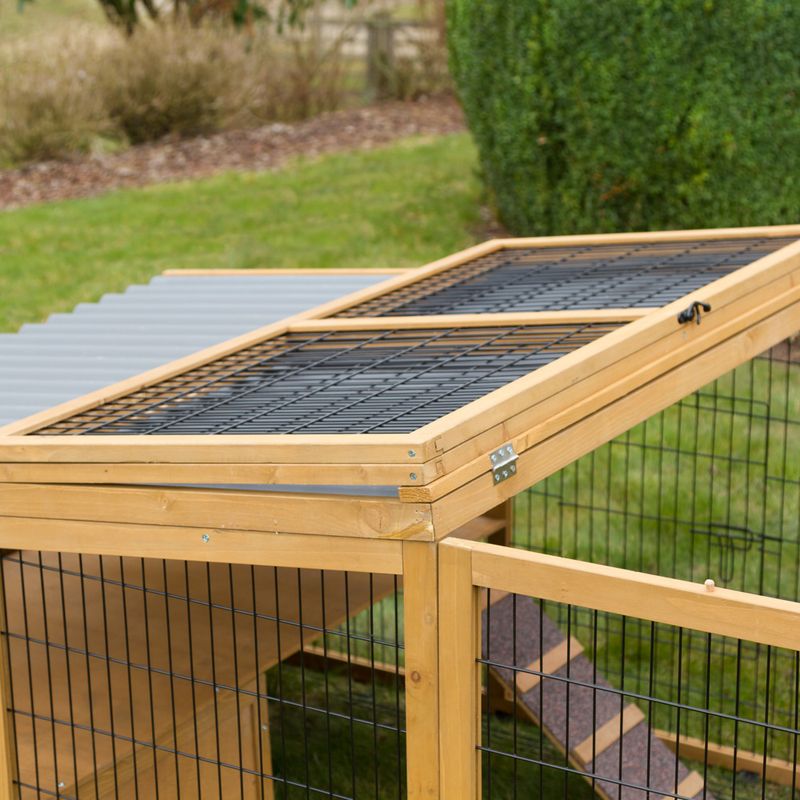 Kerbl Pet Free-Range Enclosure with Plastic Roof & Escape Barrier 220 x 115 x 75cm (L x W x H)
