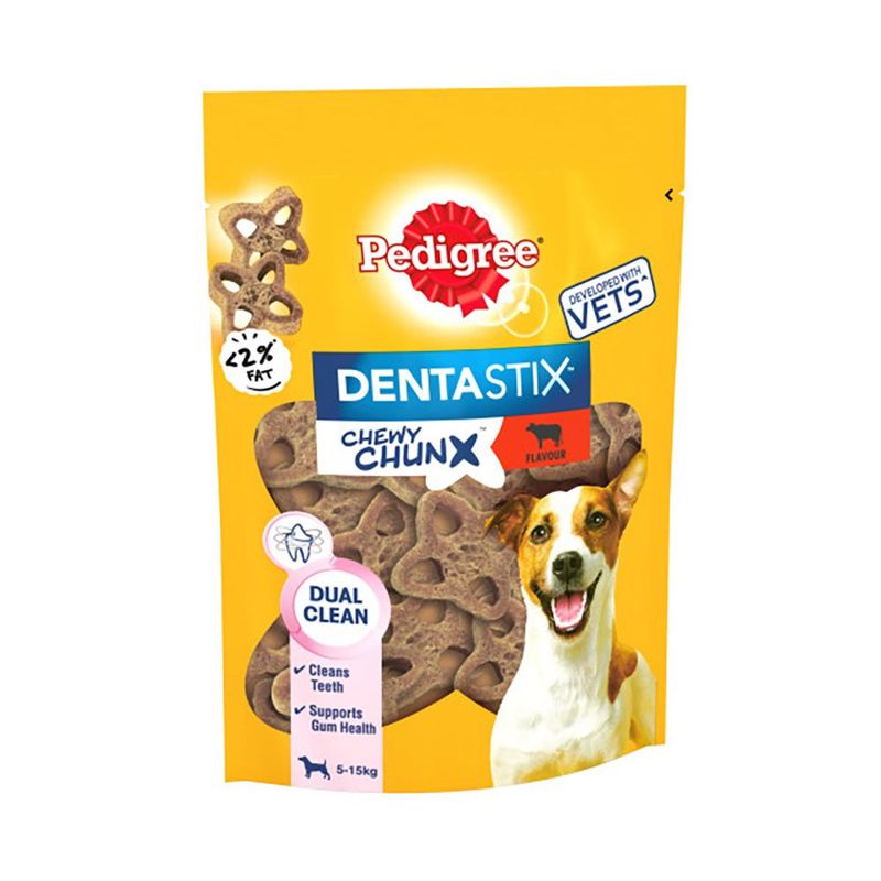 Pedigree Dentastix Chewy Chunx Mini Dog Snacks with Chicken 68g (for small dogs)