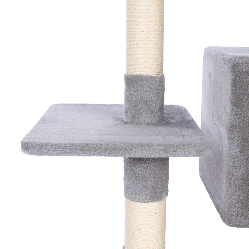 zooplus Basics Scratching Tree - Large Grey