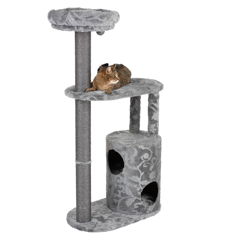 Royal Silver Cat Tree Grey / Floral