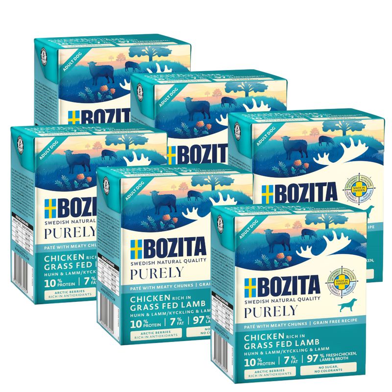 Bozita Purely Paté 6 x 370g Puppy & Junior Turkey