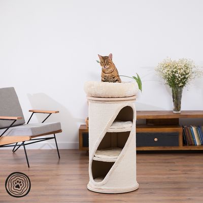 Natural Paradise Scratching Barrel - Sunflower Cream