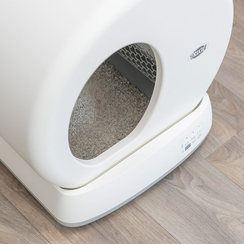 Trixie Self-Cleaning Cat Litter Box White