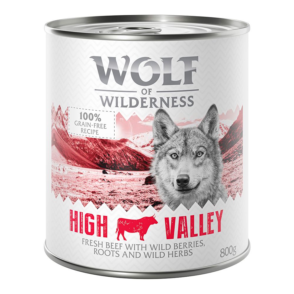 Wolf of Wilderness Adult Single Protein Saver Pack 24 x 800g Mixed Pack (3 Varieties)