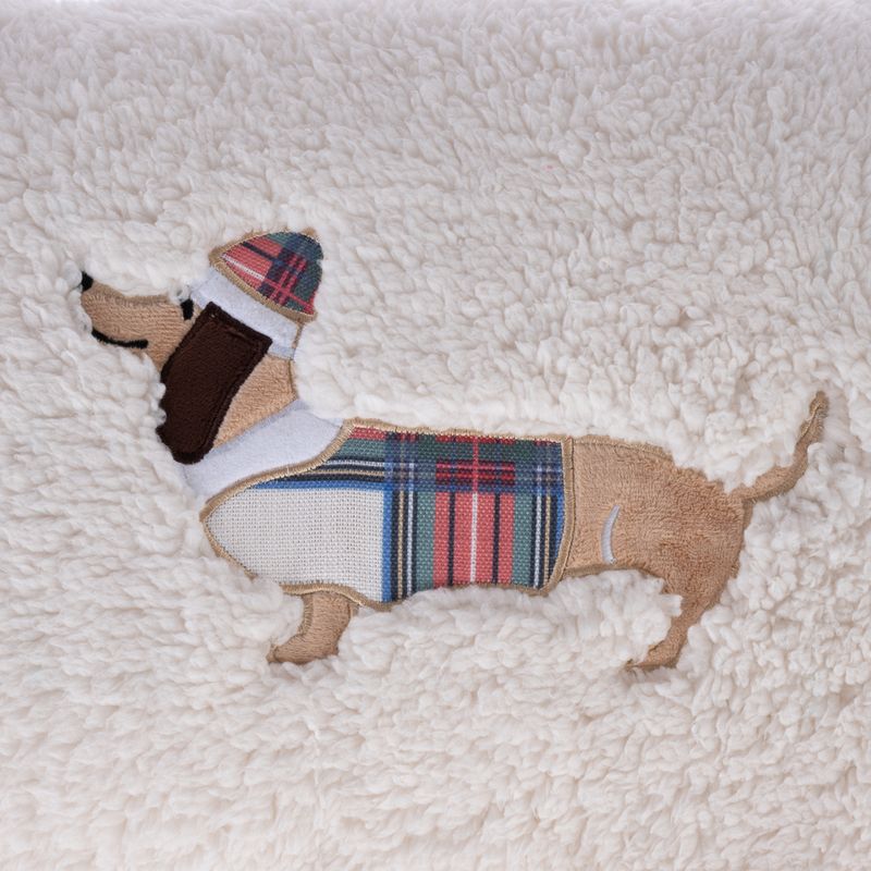 TIAKI Funny Winter Dog Cushion 50 x 30 cm (L x W)