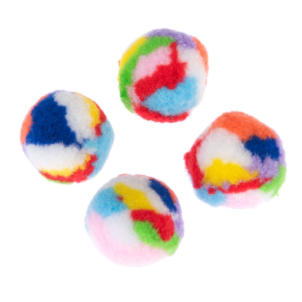 TIAKI cat toy set fluffy balls set of 4