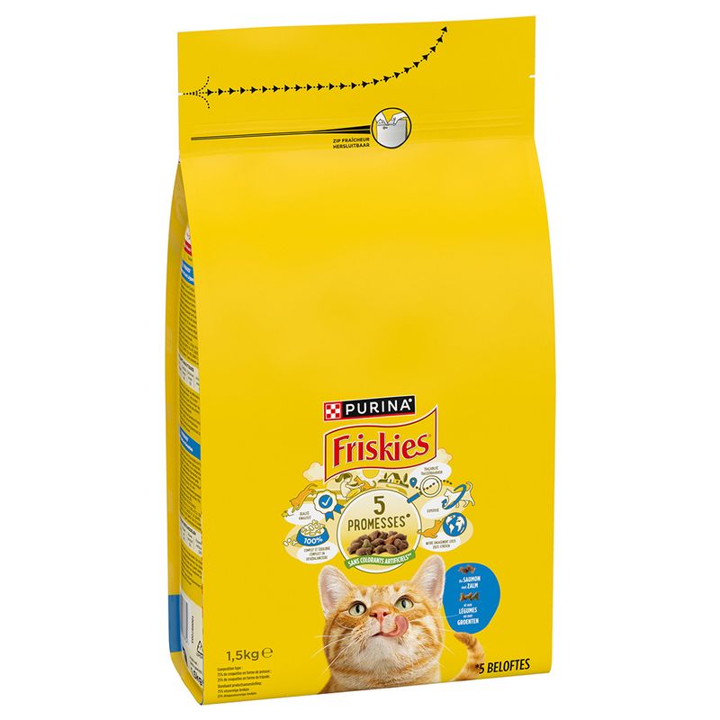 PURINA Friskies Adult with Salmon & Vegetables 1.5kg