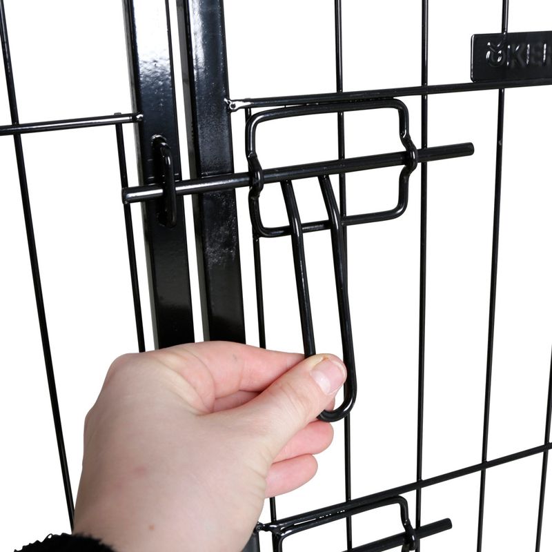 Kerbl Pet Enclosure with Door for Dogs and Puppies 8 elements, 80 x 77cm (W x H)