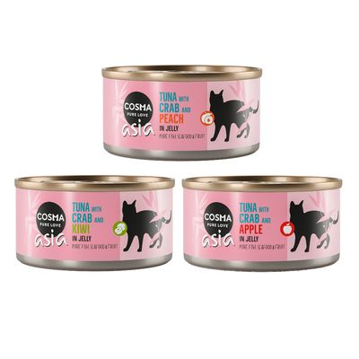 Cosma Asia Fruit in Jelly 6 x 170g Mixed Pack I