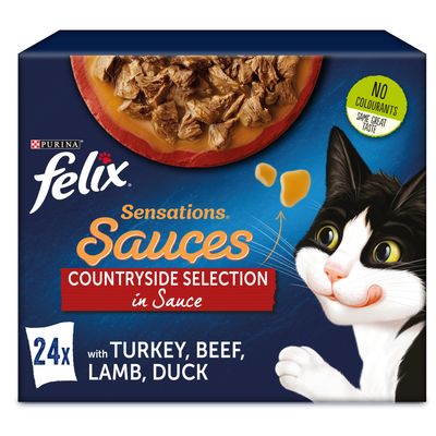 Felix Sensations Sauce Surprise 24 x 85g Country flavors in Sauce