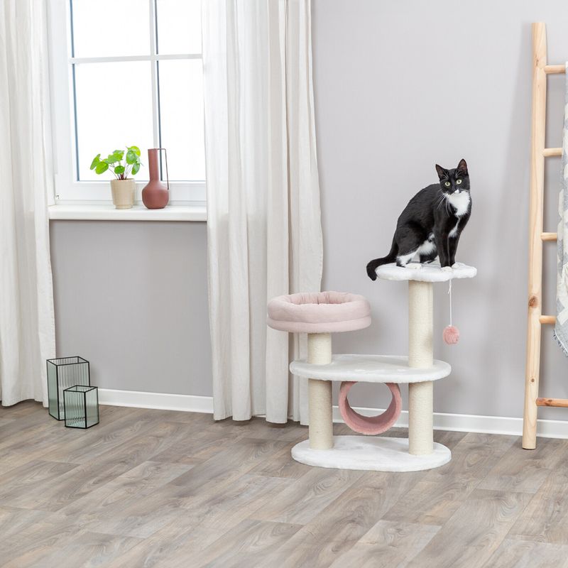 Trixie Isabella Scratching Post White / Dusky Pink