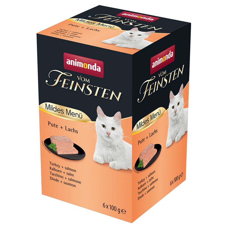 animonda vom Feinsten Mild Menu Adult Saver Pack 36 x 100g Turkey & Salmon