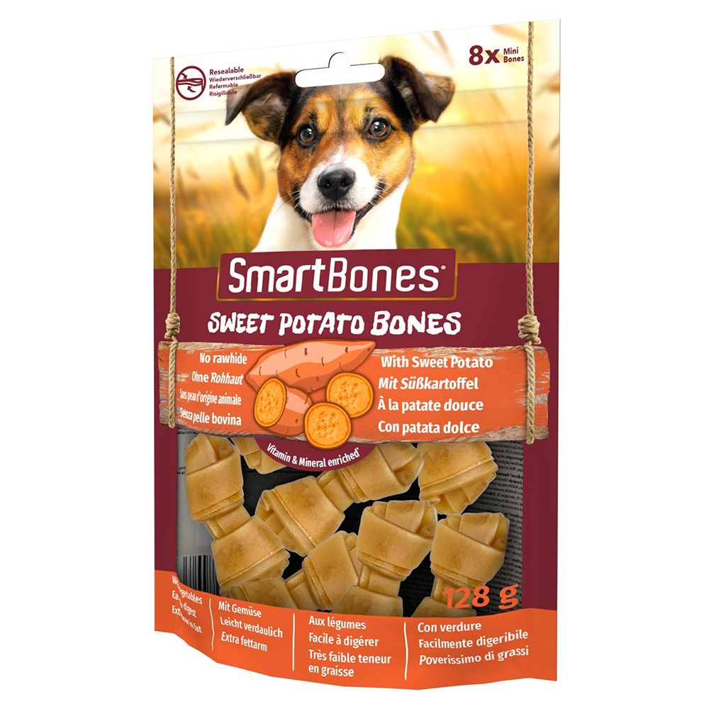 SmartBones Sweet Potato Bones for Small Dogs 8 Bones
