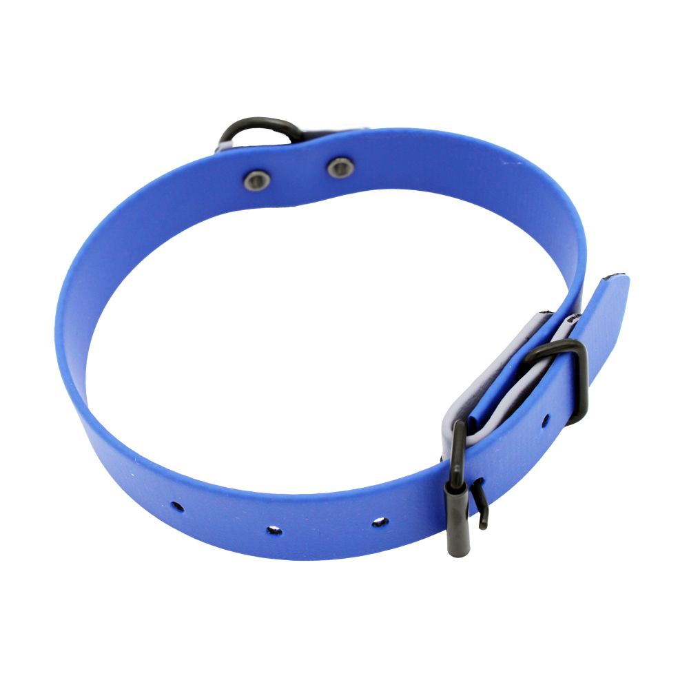 Heim Collar Two-Coloured Riveted - Blue/Grey 40cm long, 25mm wide