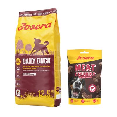 12.5kg Josera Daily Dry Dog Food + 70g Josera Dog Treat Free! * Duck (12.5kg) + Beef (70g)