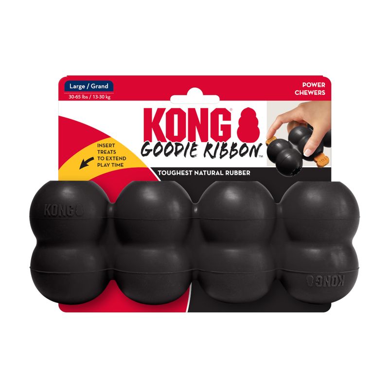 KONG Extreme Goodie Ribbon Size L: approx: 21.5 x 8cm (L x W)