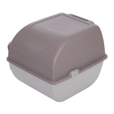 Omega Paw Roll'n'Clean Litter Box Taupe / Grey
