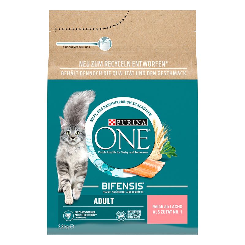 PURINA ONE Adult with salmon & whole grain cereals 2.8 kg