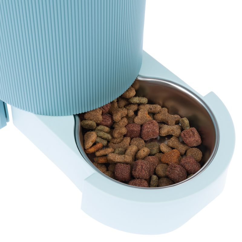 TIAKI Light Blue Food and Water Dispenser Up to 1.3kg Dry Food & 3L Water