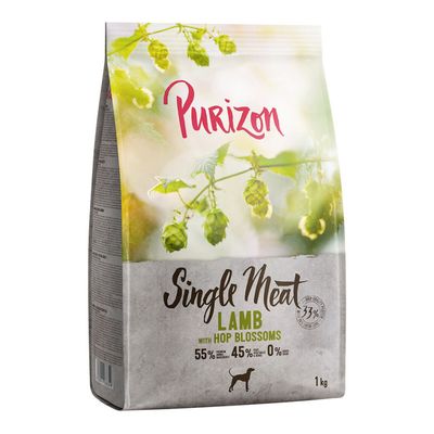 Purizon Single Meat Adult Dog - Grain-Free Lamb with Hop Blossoms 1kg