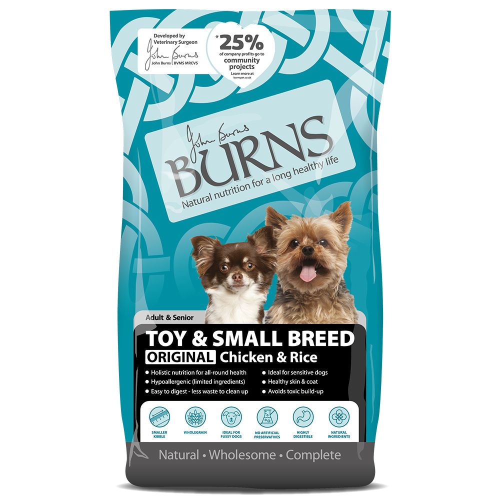 Burns Adult & Senior Original Toy & Small Breed - Chicken & Rice 6kg