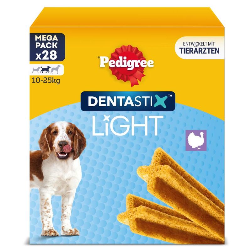 Pedigree Dentastix Light - Daily Oral Care for Medium Dogs (10 - 25 kg) 28 Sticks