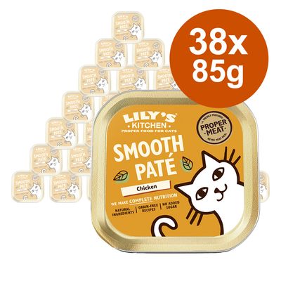 Lily's Kitchen Smooth Paté Selection for Cats Saver Pack 38 x 85g Chicken