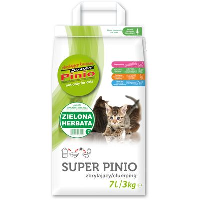 Super Pinio Green Tea Cat Litter 7l (approx. 3kg)