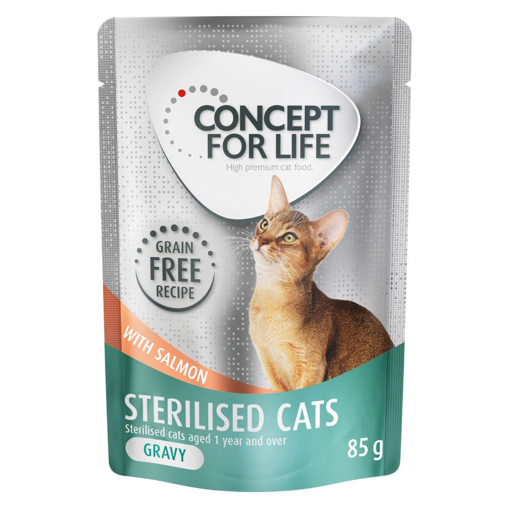 Concept for Life Sterilised Cats Salmon Grain-Free - in Gravy 12 x 85g