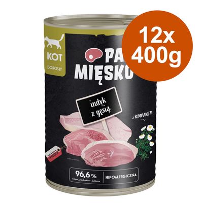 Pan Mięsko Cat 12 x 400g Turkey with Goose
