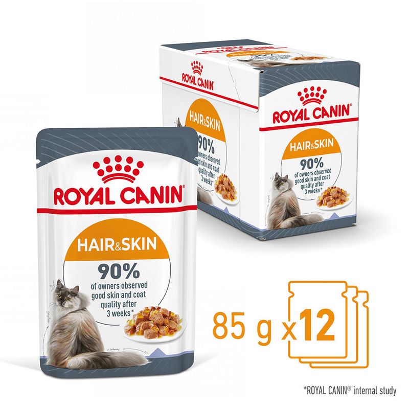 Royal Canin Hair & Skin Care in Jelly 12 x 85g