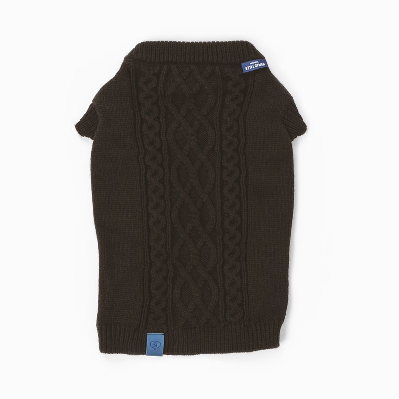 Nomad Tales Blush Dog Jumper - Ebony approx. 35cm Back Length